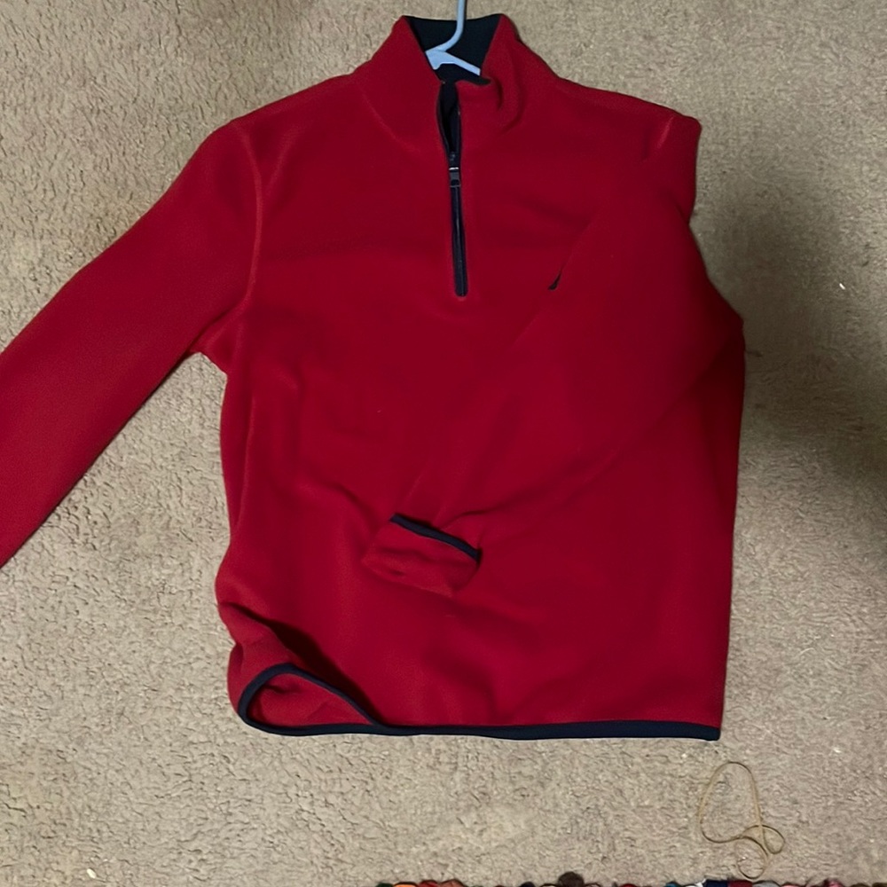 Red nautica sweater